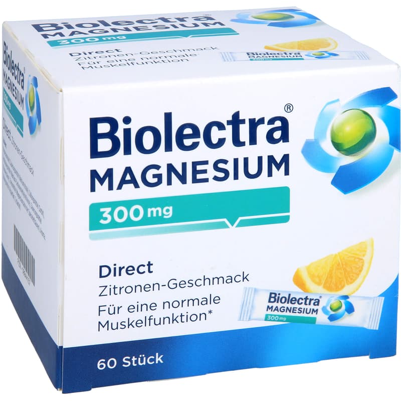 BIOLECTRA Magnesium 300 mg Direct Zitrone Sticks