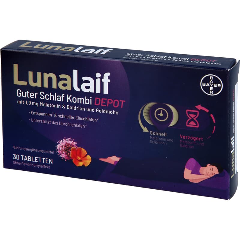 LUNALAIF Guter Schlaf Kombi Depot Tabletten