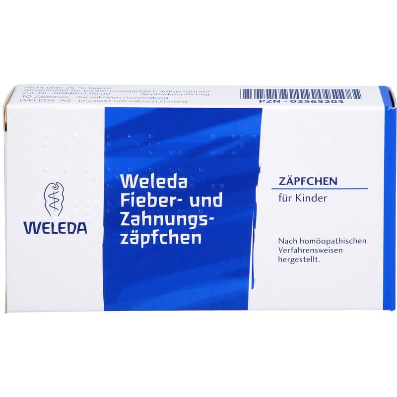 WELEDA Fieber- und Zahnungszäpfchen