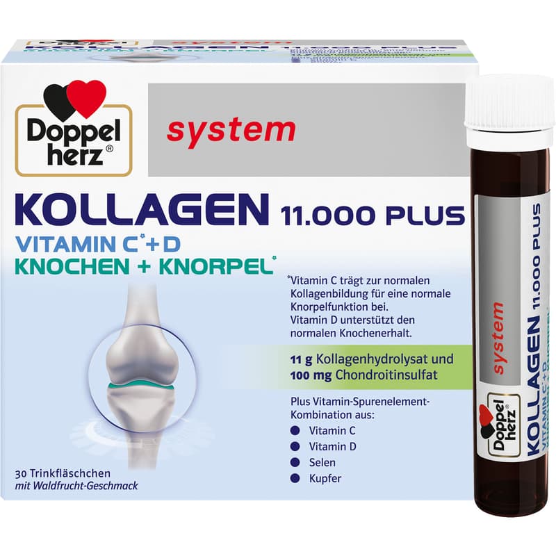 DOPPELHERZ Collagen 11,000 Plus system ampoules