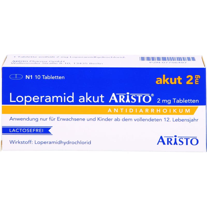 LOPERAMIDE acute Aristo 2 mg tablets