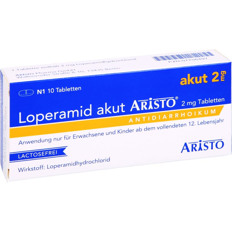 LOPERAMIDE acute Aristo 2 mg tablets