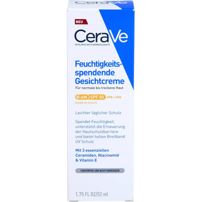 CERAVE moisturizing face cream SPF 50
