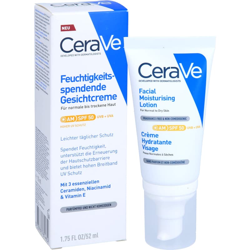 CERAVE moisturizing face cream SPF 50