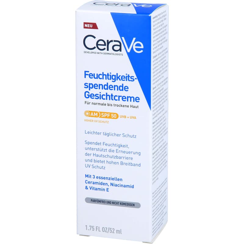CERAVE moisturizing face cream SPF 50