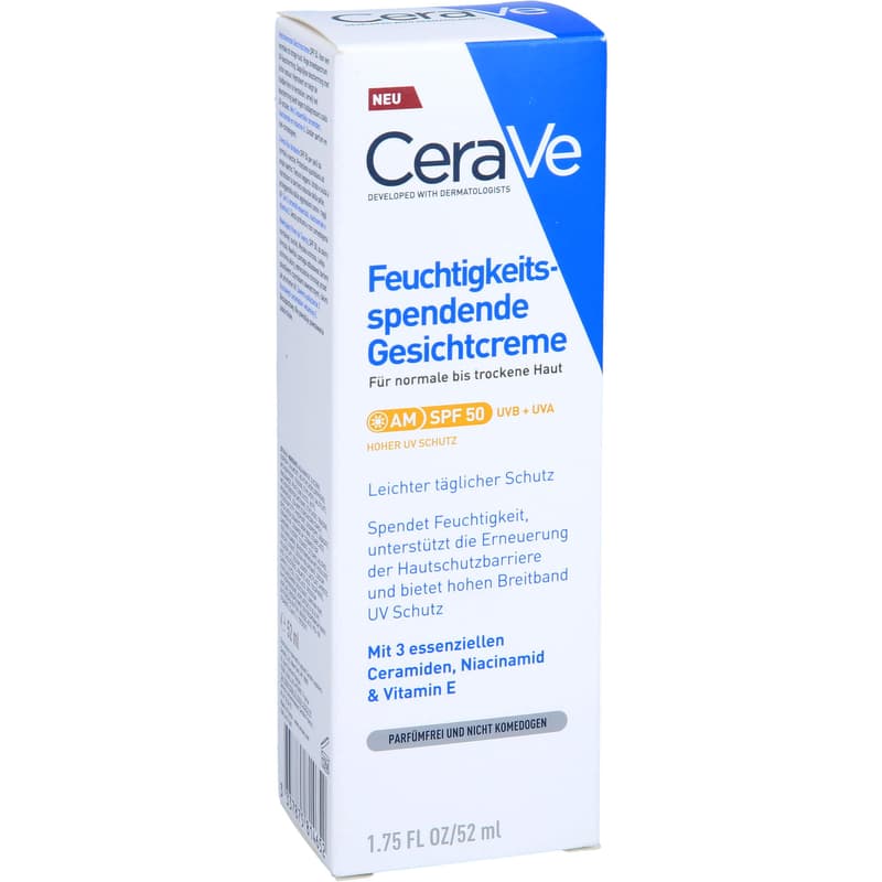 CERAVE moisturizing face cream SPF 50