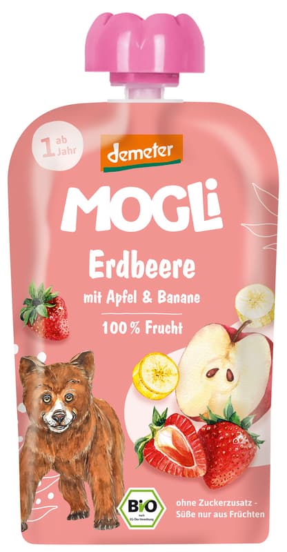 Mogli DEMETER Erdbeere Quetschie
