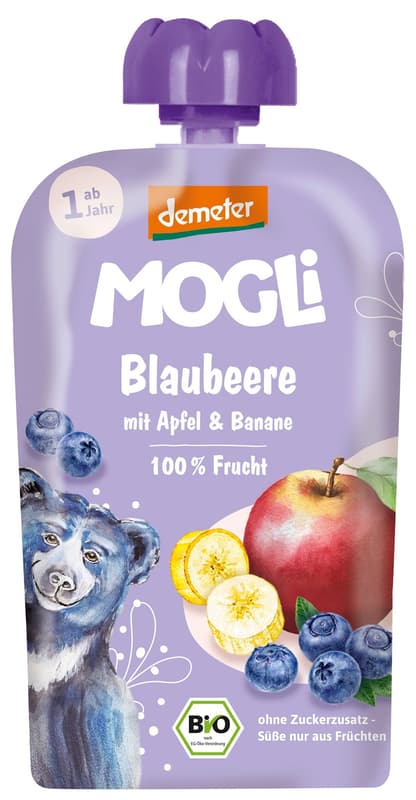 Mogli DEMETER Blaubeere Quetschie