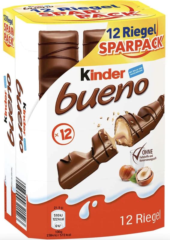 Kinder Bueno 12er Sparpack