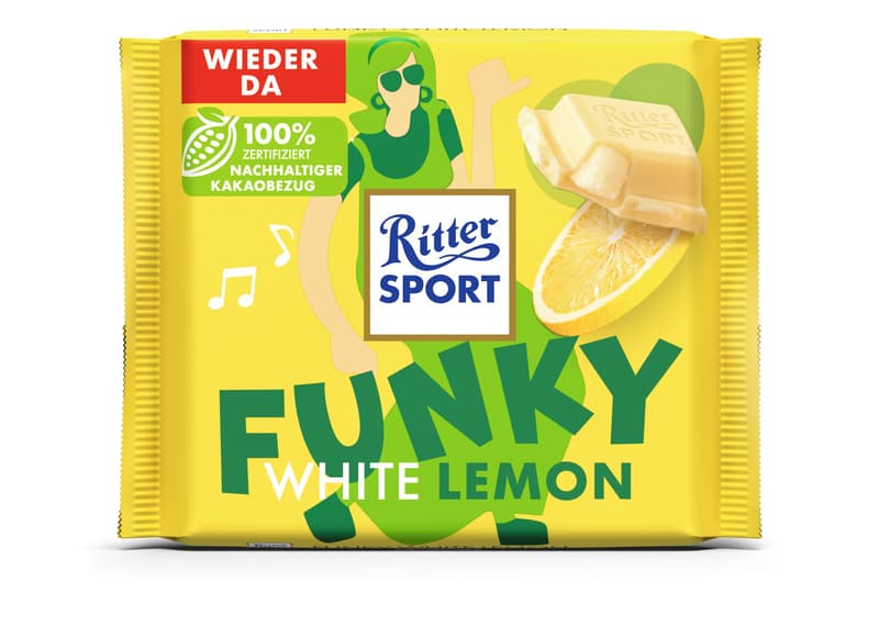 Ritter Sport Funky White Lemon
