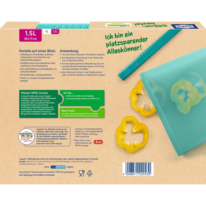Toppits® silicone bags