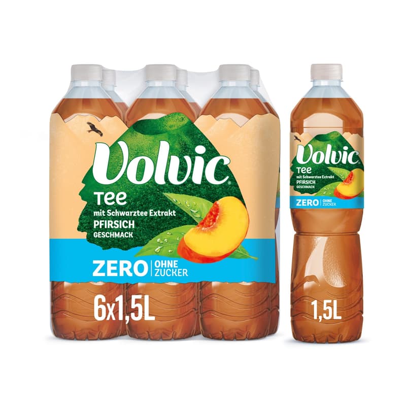 Volvic Tea Zero Peach 6x1.5l (ONE WAY)