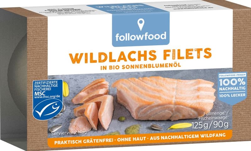 followfood MSC Wildlachs in Bio Sonnenblumenöl