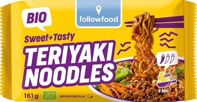 followfood ORGANIC Sweet & Tasty Teriyaki Noodles