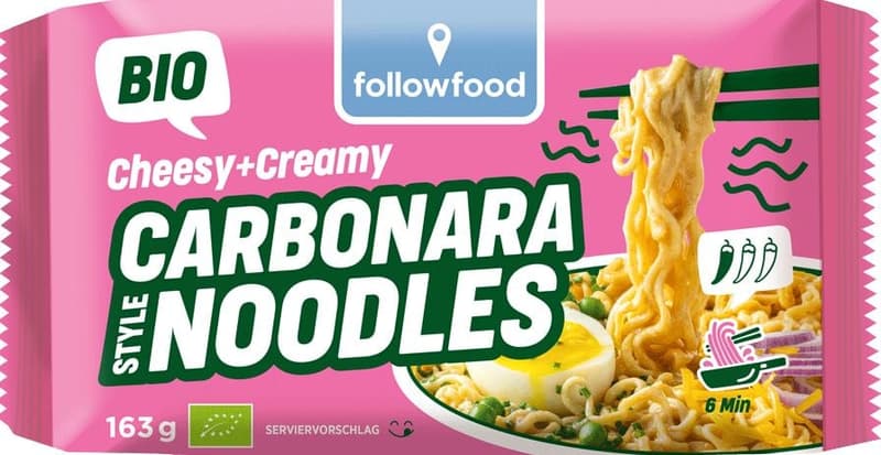 followfood ORGANIC Cheesy & Creamy Carbonara Noodles