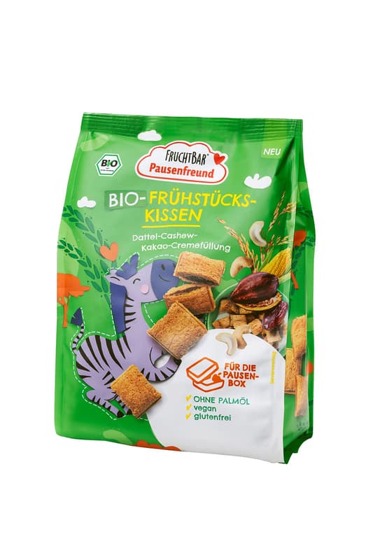 FruchtBar Pausenfreund BIO breakfast pillow date-cashew-cocoa cream filling