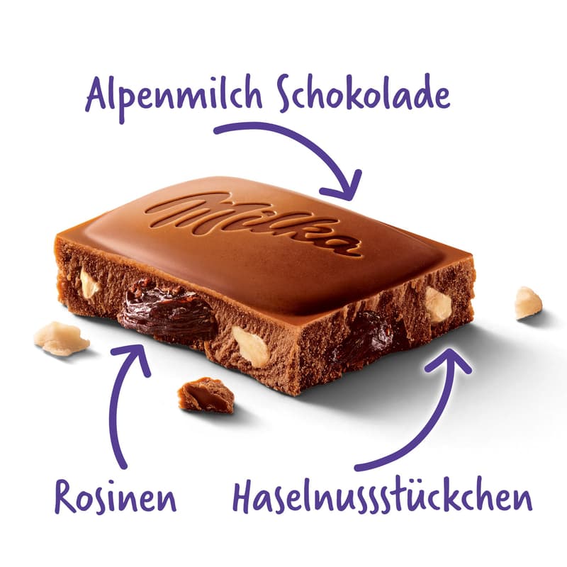 Milka Tafel Trauben-Nuss