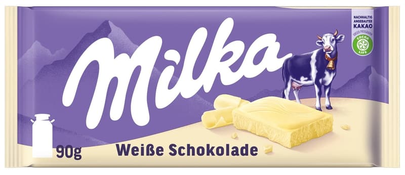 Milka White Chocolate Bar