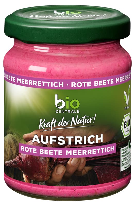 BioZentrale BIO Aufstrich Rote Beete Meerrettich