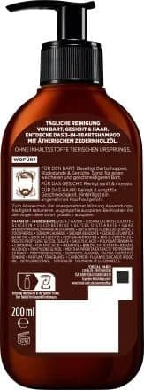 L'OREAL MEN EXPERT BARBER CLUB 3-IN-1 BEARD SHAMPOO