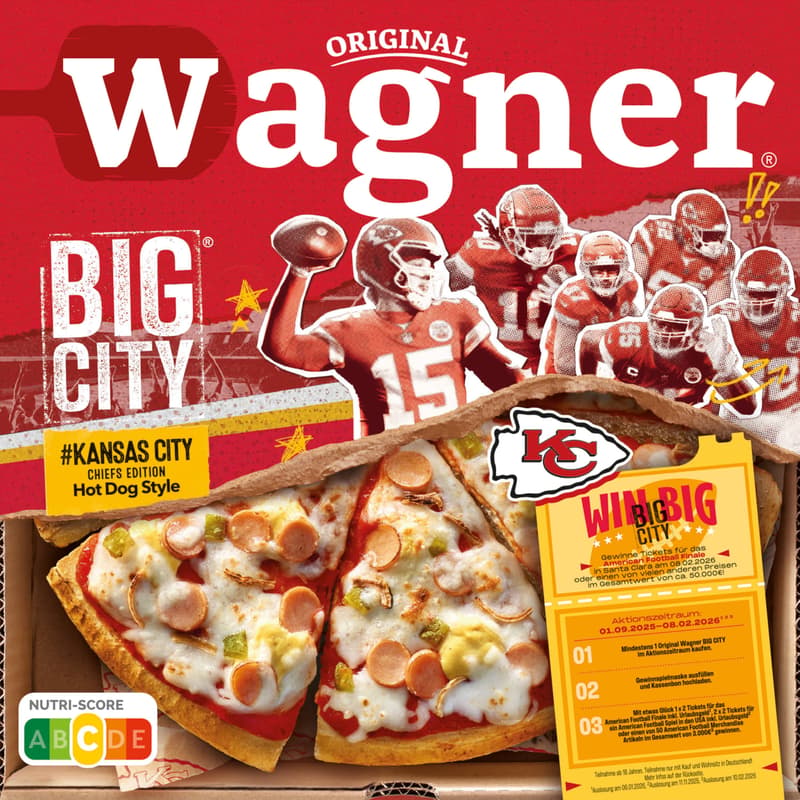 WAGNER BIG CITY PIZZA Kansas City Chiefs Edition