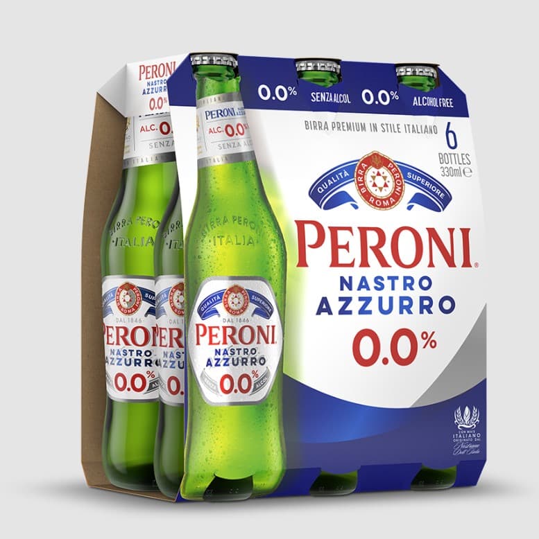 Peroni Nastro Azzurro 0.0% 6x0.33 l (reusable)