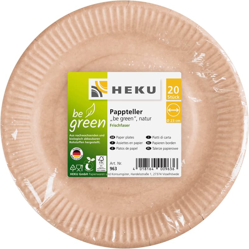 Pappteller natur