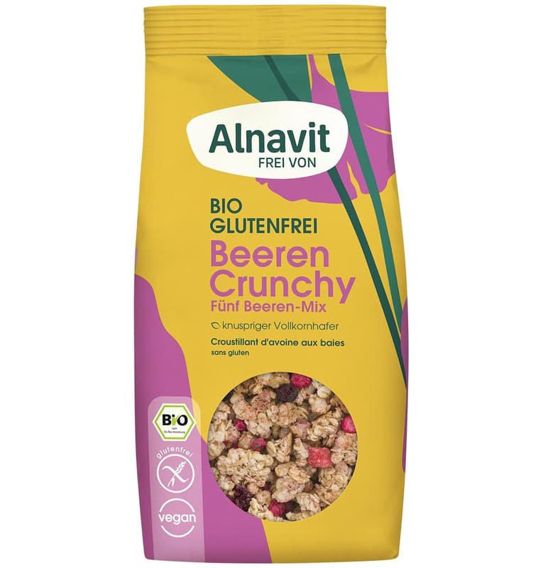 Alnavit ORGANIC baked oat wholegrain muesli gluten-free with freeze-dried berries