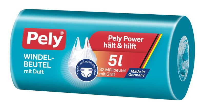 Pely® Tragegriff Duft-Windelbeutel, 32 Stück