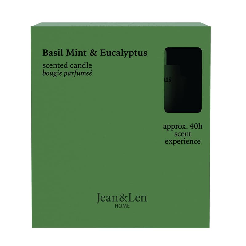 Jean&Len Scented Candle Basil Mint & Eucalyptus