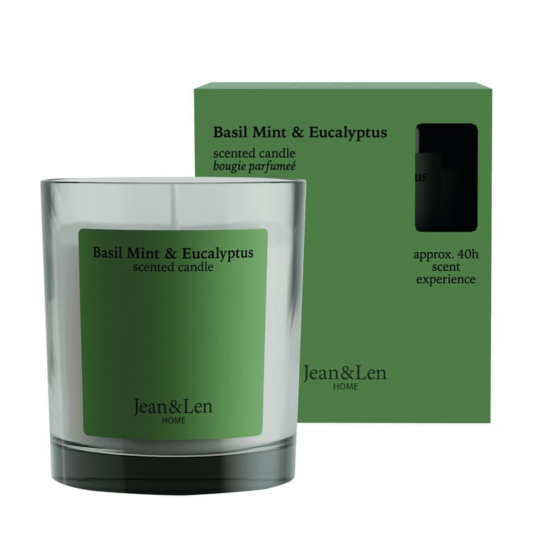 Jean&Len Scented Candle Basil Mint & Eucalyptus