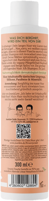 Jean&LenNutri Care Shampoo Mango/Avocado