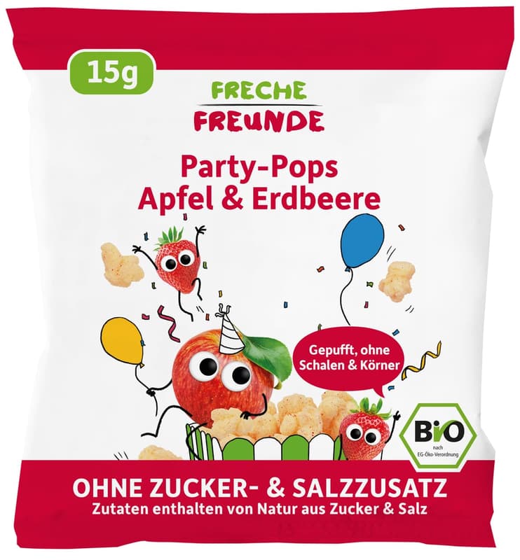 Freche Freunde Organic Party Pops Apple & Strawberry