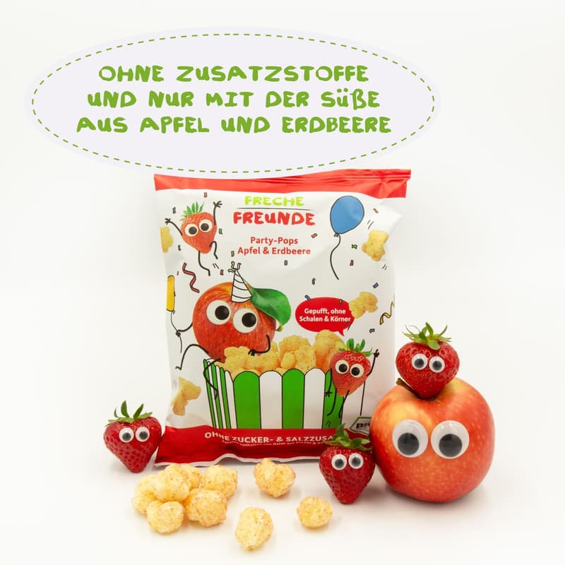 Freche Freunde Organic Party Pops Apple & Strawberry