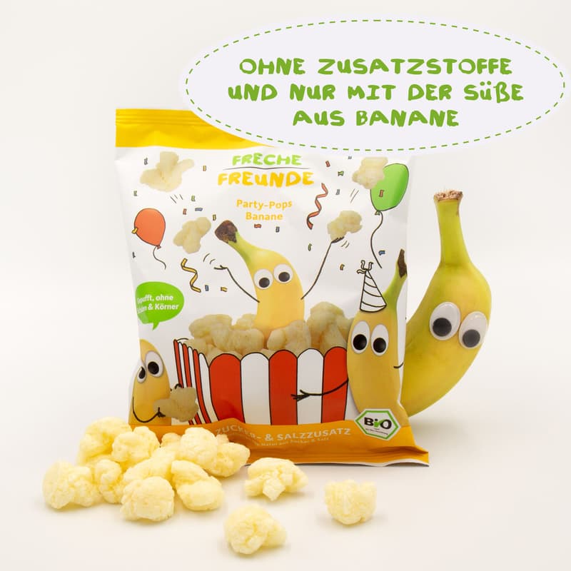Freche Freunde Bio Party Pops Banane