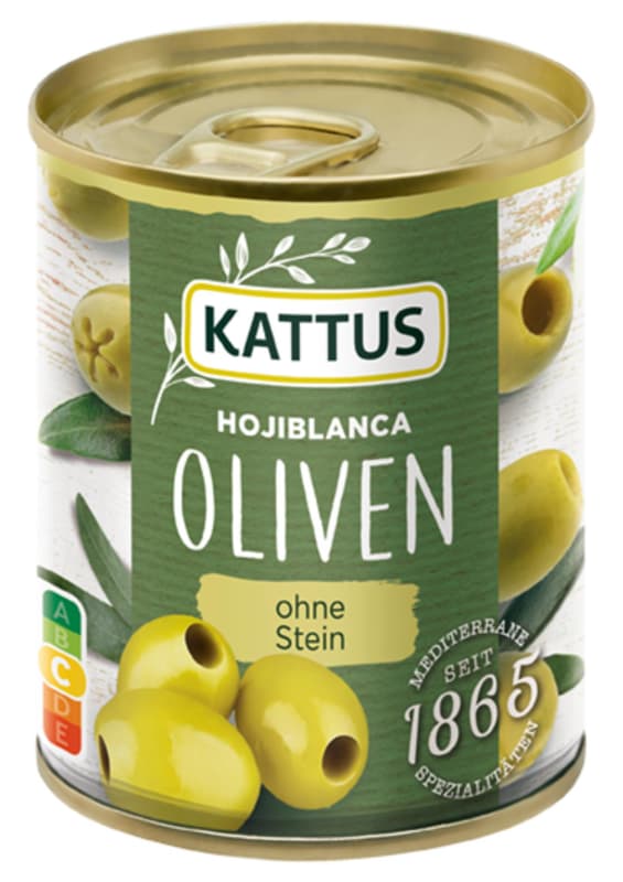 Kattus Spanische Oliven grün & entsteint