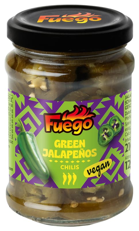 Fuego Green Jalapeños sliced