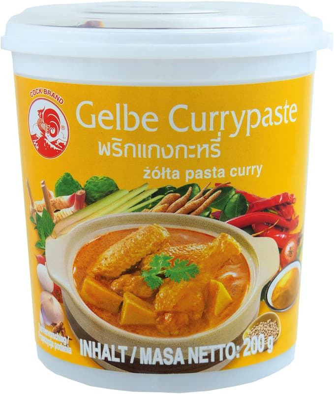 Cock Brand Currypaste, gelb