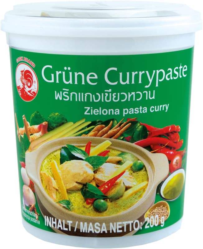 Cock Brand Currypaste, grün