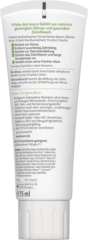 lavera Zahncreme Complete Care