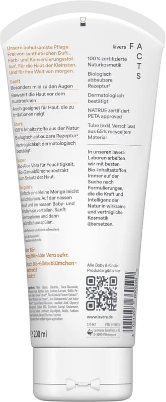 lavera Baby & Child Wash Lotion and Shampoo