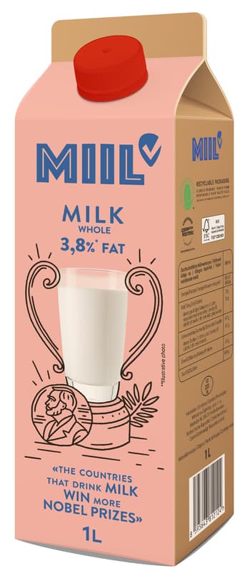 Miil Fresh Whole Milk 3.8%