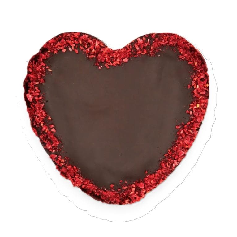 echt jetzt BIO Brownie Herz glutenfrei mit Himbeeren, vegan