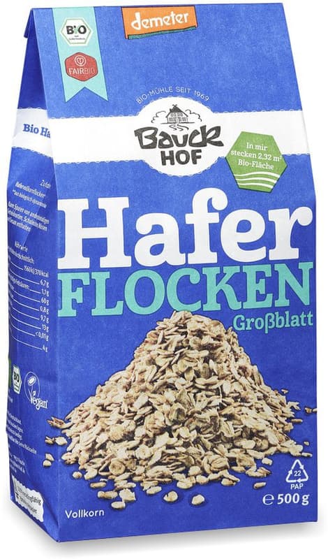 Bauckhof organic oat flakes large sheet