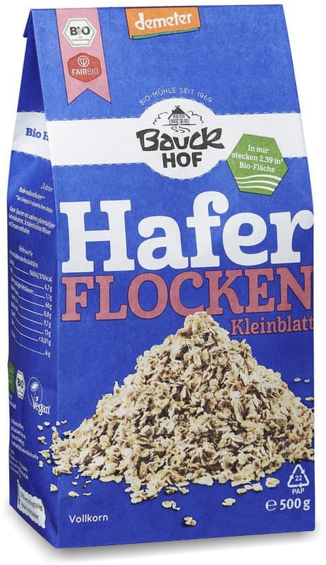 Bauckhof organic oat flakes small leaf