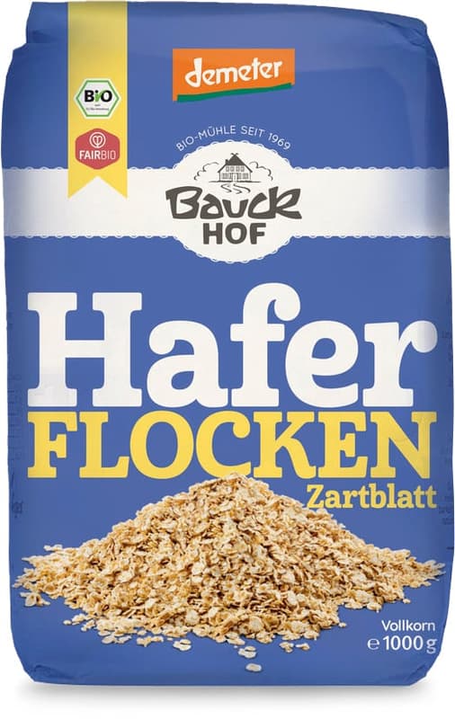 Bauckhof organic oat flakes tender leaf