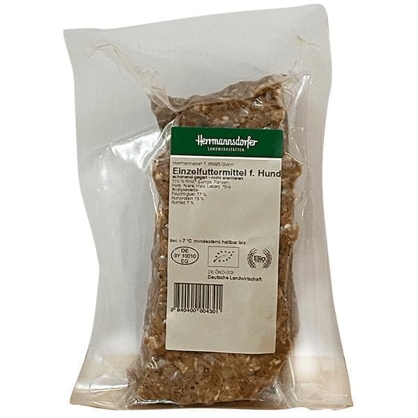 Herrmannsdorfer organic straight feeding stuff for dogs