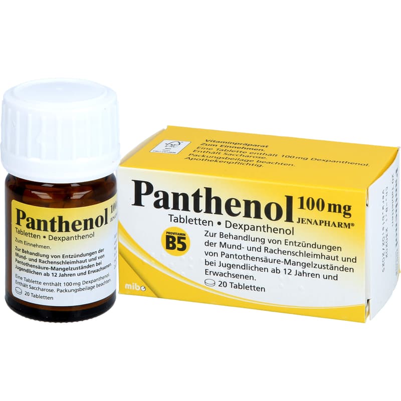 PANTHENOL 100 mg Jenapharm tablets