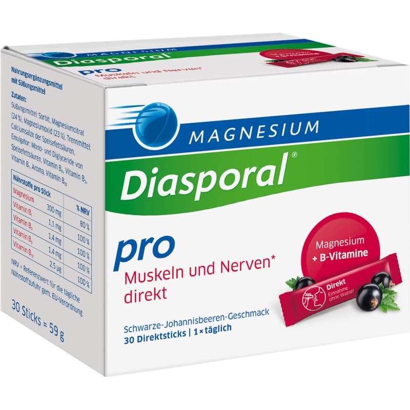 MAGNESIUM DIASPORAL pro+B-Vit.Musk.+Nerven direkt
