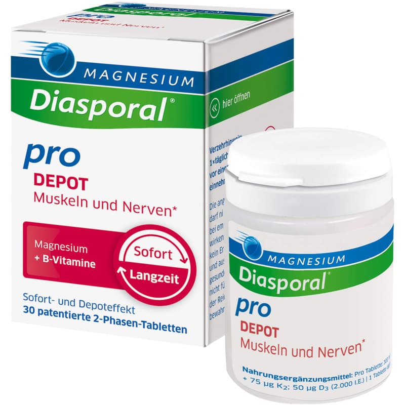 MAGNESIUM DIASPORAL pro+B-Vit.DEPOT Musk.+Nerv.Tab